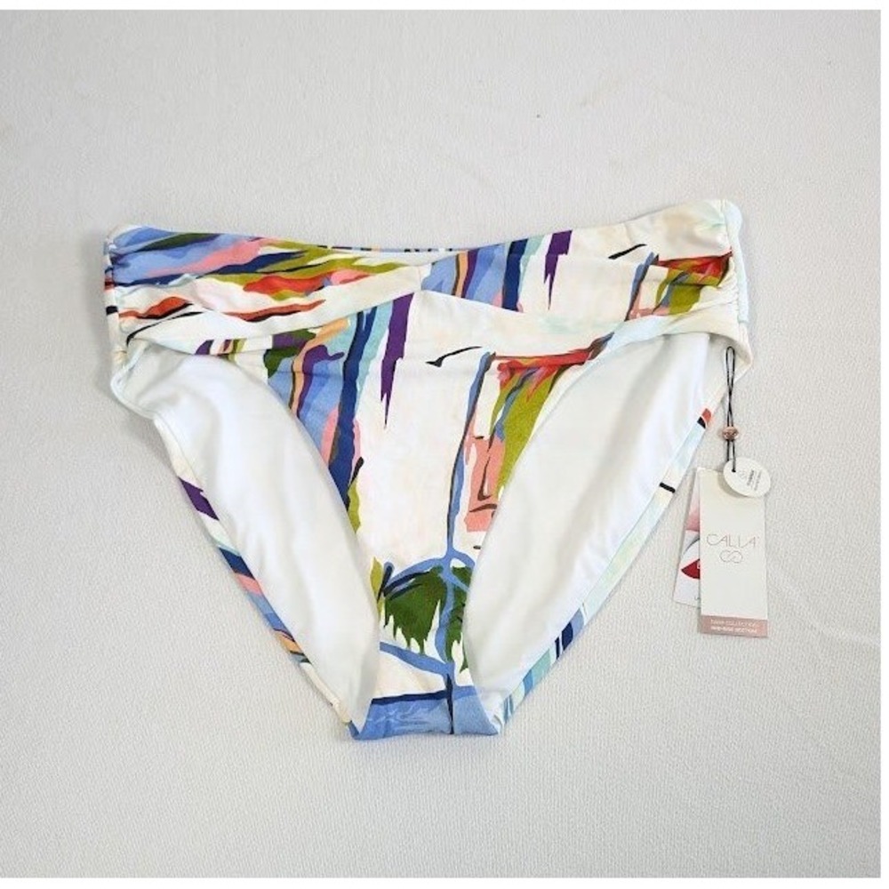 Calia Bikini Swim Bottom Size XXL Vacation Resort Mix & Match Abstract NEW